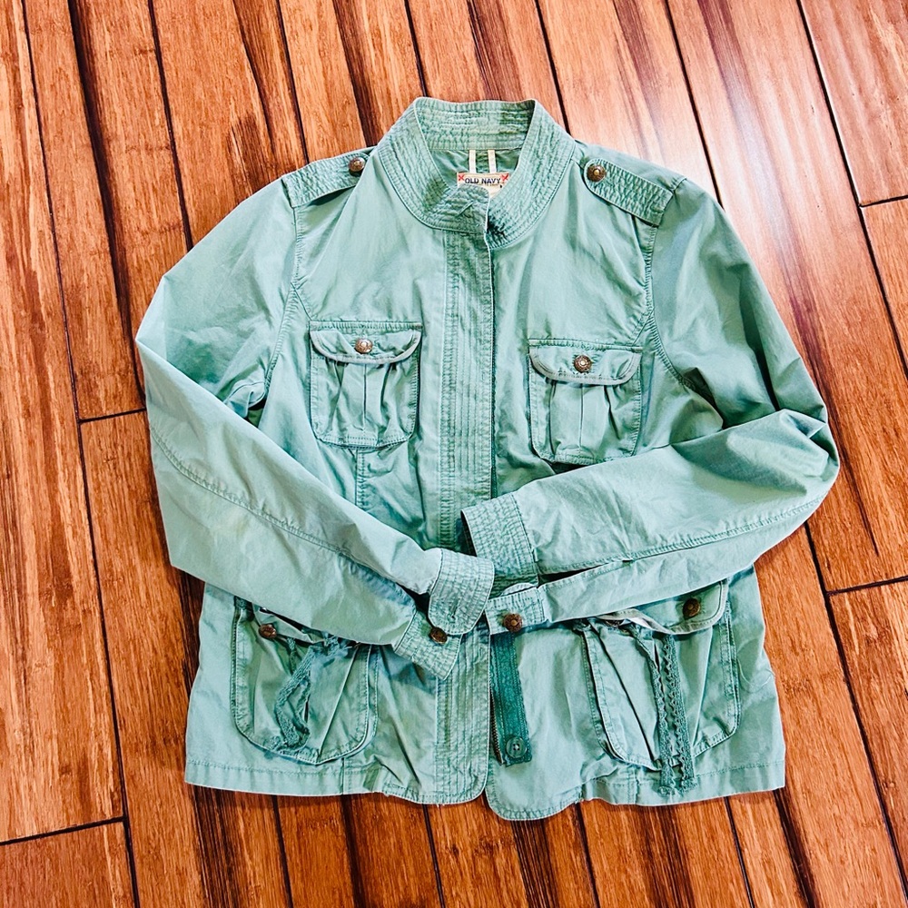 Old Navy large Green Military Style Jacket